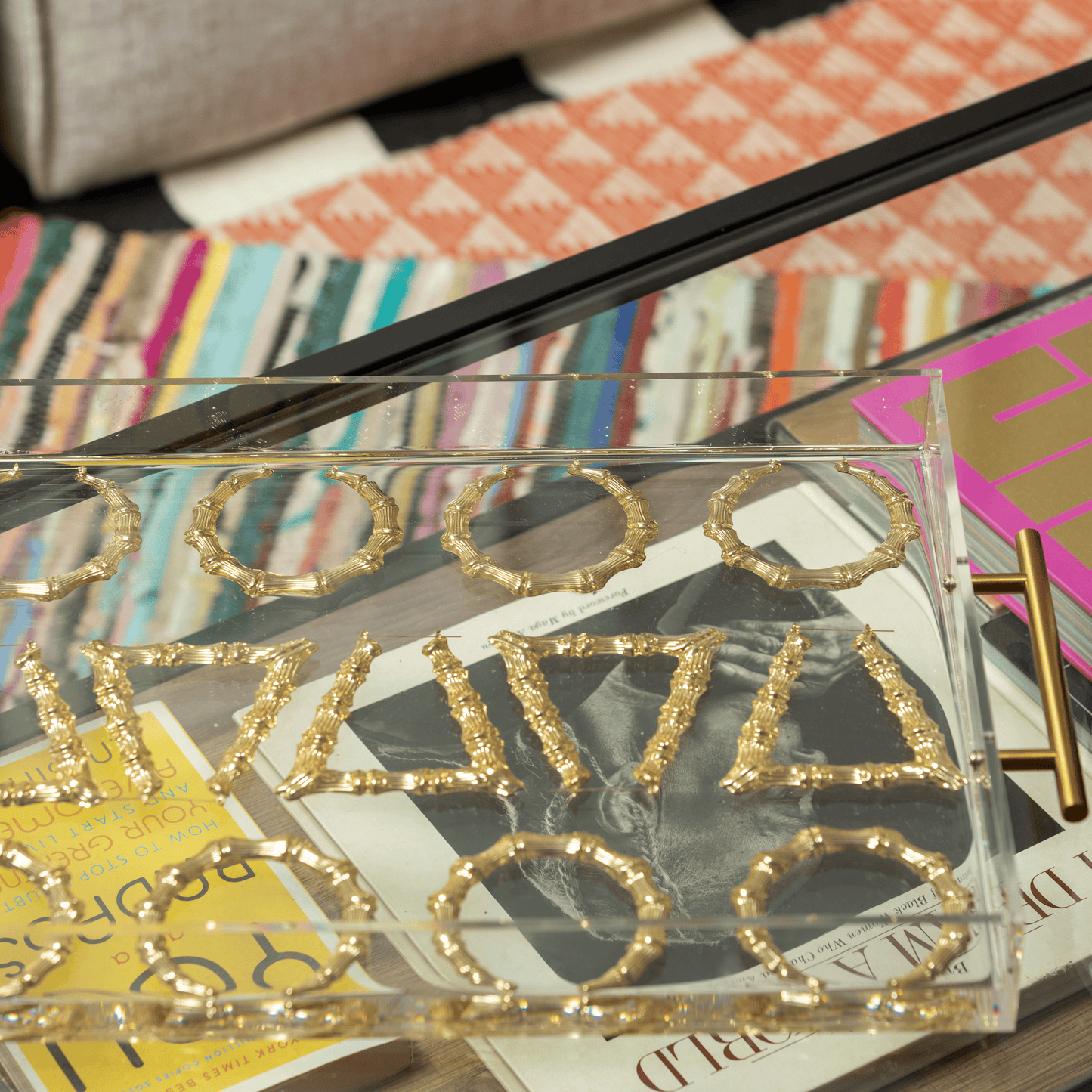 "Around The Way Collection" Bamboo Earring Tray