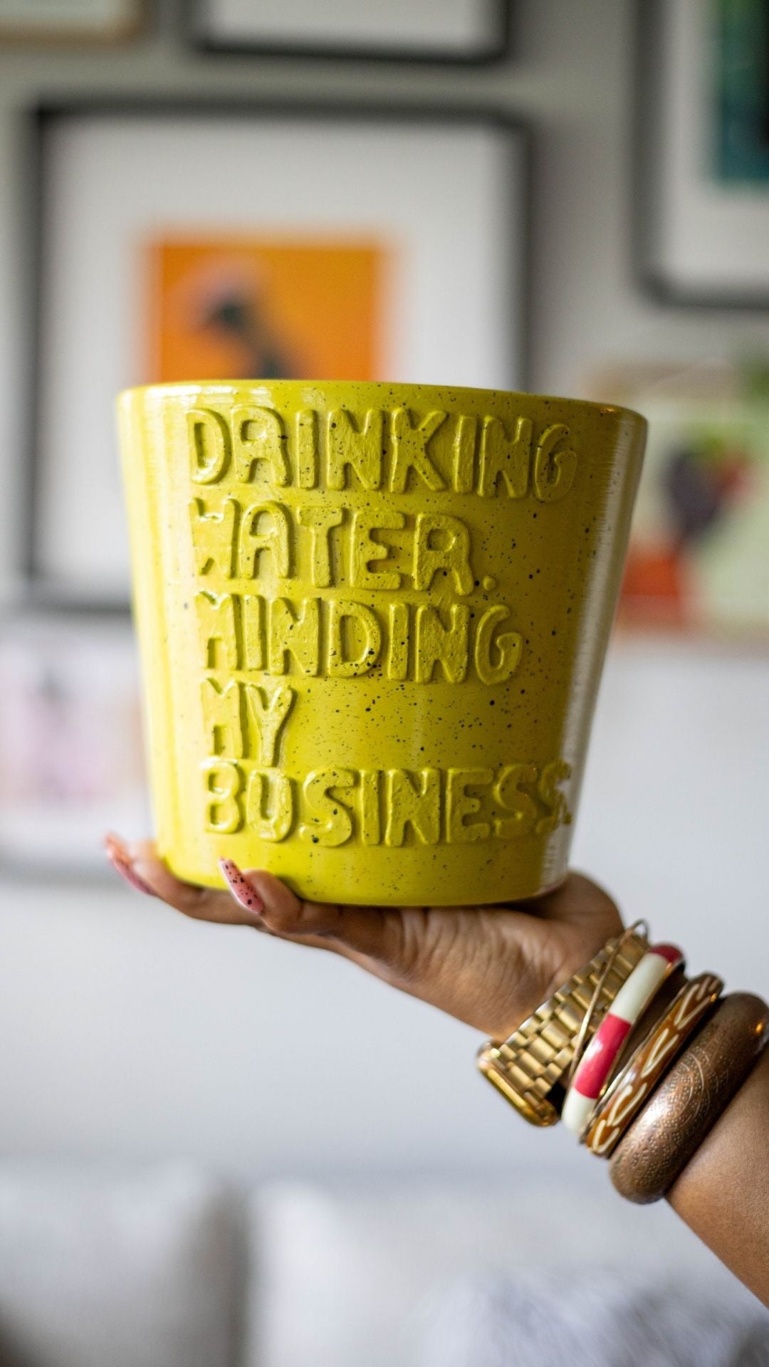 Drinking water Minding my business - Planter